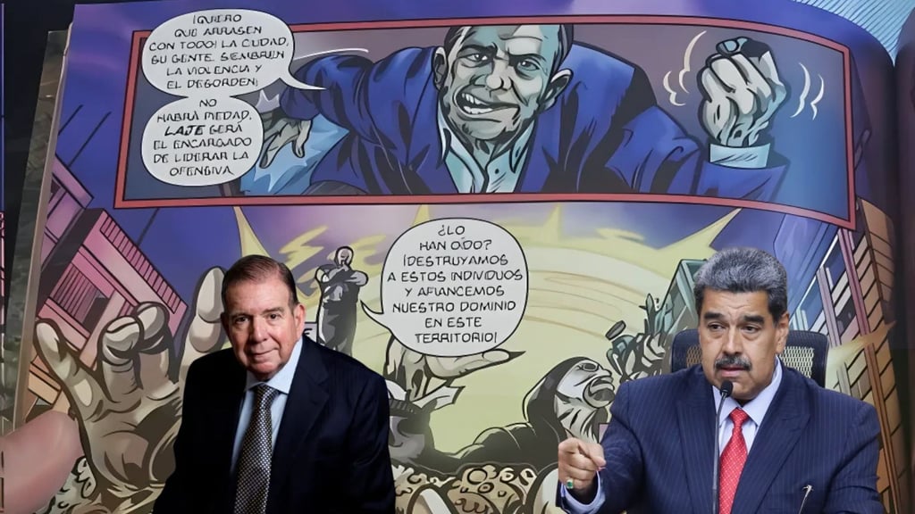 Maduro ataca a Edmundo e influencers volviendolos villanos de su cómic «Súper Bigote» post thumbnail image